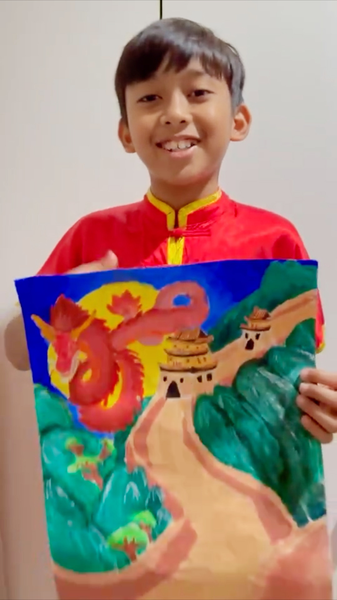10_Year_Old_Indonesian_Artist_Showcases_Chinese_Heritage_in_Vibrant_Painting video poster