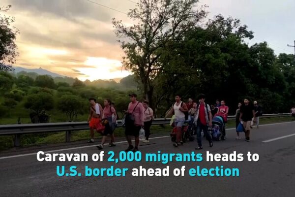 Caravan of 2,000 Migrants Rallies to US Border Before Election Caravan_of_2_000_Migrants_Rallies_to_US_Border_Before_Election video poster
