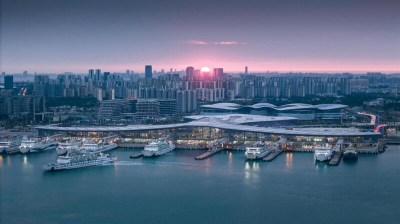 China_s_Largest_Passenger_Ro_Ro_Terminal_Shines_at_Sunrise