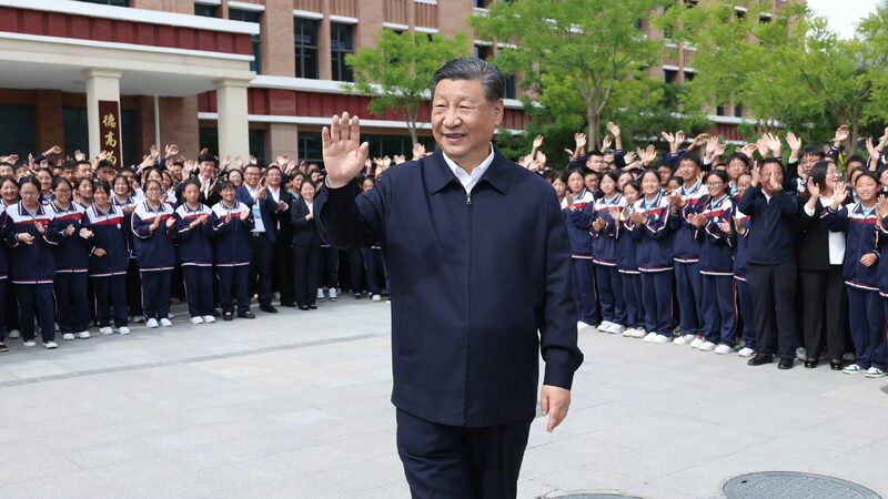 Chinese_Leader_Xi_Jinping_Inspects_Qinghai__Emphasizes_Education_and_Unity
