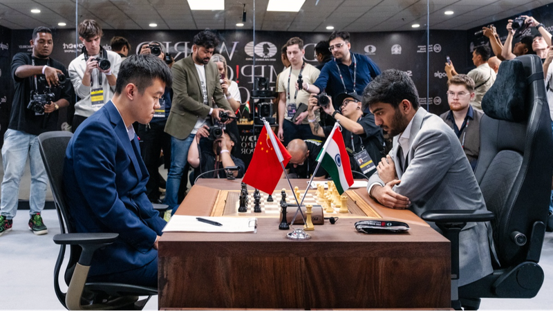 Ding Liren Triumphs Over Gukesh in World Chess Championship Opener Ding_Liren_Triumphs_Over_Gukesh_in_World_Chess_Championship_Opener