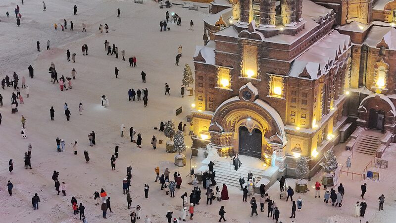 Fairytale_Night__Saint_Sophia_Cathedral_Shines_Amid_Harbin_s_Snowstorm - My Global News: Voices of a New Era Fairytale_Night__Saint_Sophia_Cathedral_Shines_Amid_Harbin_s_Snowstorm