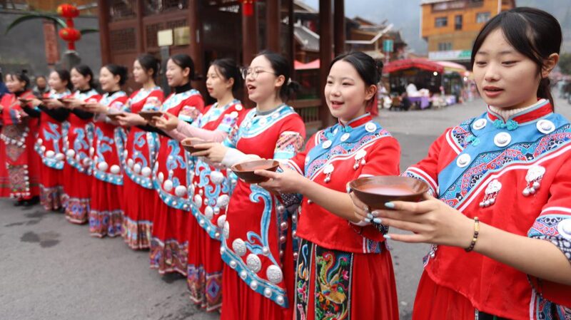 Guizhou_s_Tujia_People_Embrace_400_Year_Old__Gan_Nian__Spring_Festival