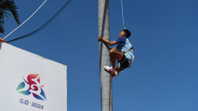 Hainan_Dominates_New_Coconut_Tree_Climbing_Event_at_12th_National_Ethnic_Games_poster - My Global News: Voices of a New Era Hainan_Dominates_New_Coconut_Tree_Climbing_Event_at_12th_National_Ethnic_Games video poster