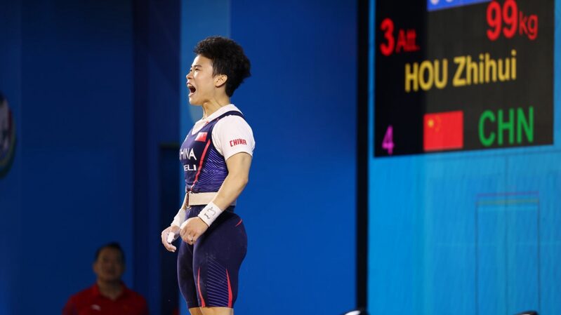 Hou Zhihui Sets Weightlifting World Record, Earns Paris 2024 Olympic Spot Hou_Zhihui_Sets_Weightlifting_World_Record__Earns_Paris_2024_Olympic_Spot