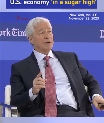 JPMorgan CEO Jamie Dimon Warns U.S. Economy is ‘in a Sugar High’ JPMorgan_CEO_Jamie_Dimon_Warns_U_S__Economy_is__in_a_Sugar_High_ video poster