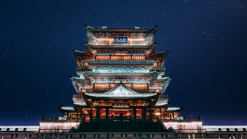 Nanchang_s_Pavilion_of_Prince_Teng_Shines_Bright_at_Night video poster