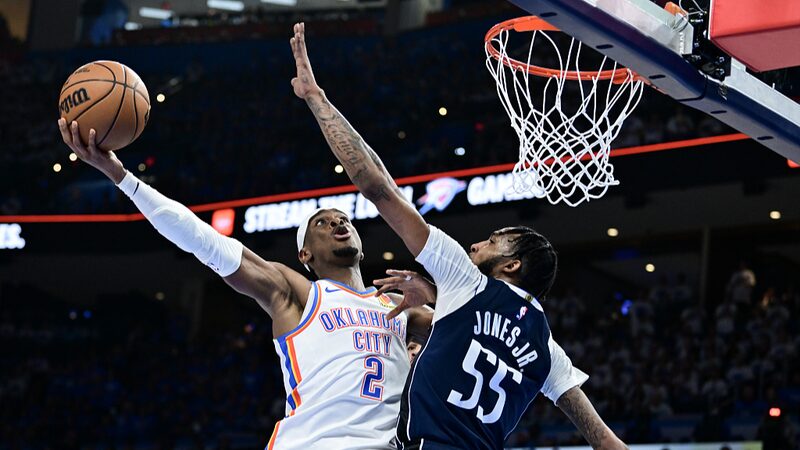 OKC Thunder Dominate Mavericks in Game 1 Western Semifinals OKC_Thunder_Dominate_Mavericks_in_Game_1_Western_Semifinals