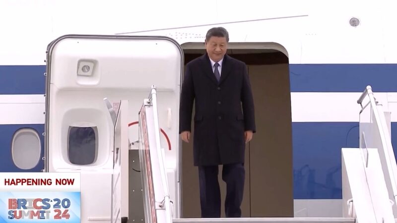 President_Xi_Jinping_Arrives_in_Kazan_for_16th_BRICS_Summit video poster