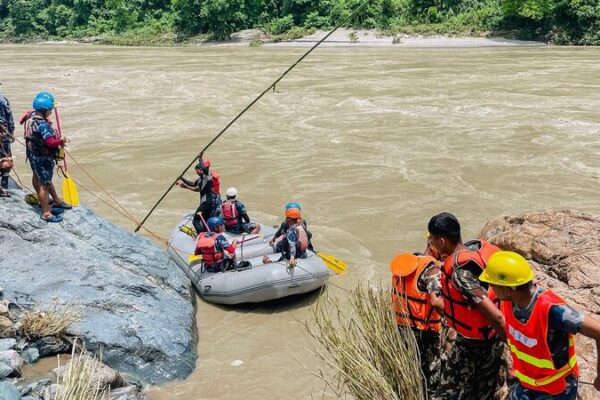 Tragic Landslide in Nepal: Two Buses Swept into River, Seven Lives Lost Tragic_Landslide_in_Nepal__Two_Buses_Swept_into_River__Seven_Lives_Lost