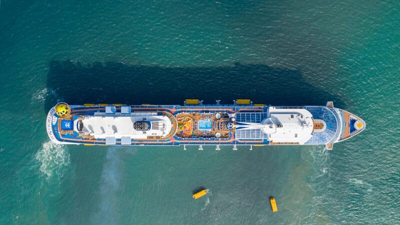 World_s_Longest_Cruise_Ship__Ovation_of_the_Seas__Docks_in_Tianjin