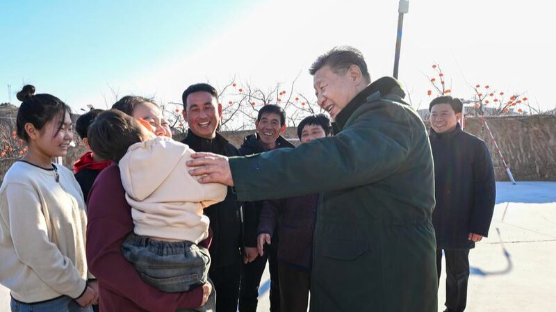 Xi_Jinping_Visits_Huludao_to_Support_Flood_Recovery_Efforts_Before_Spring_Festival