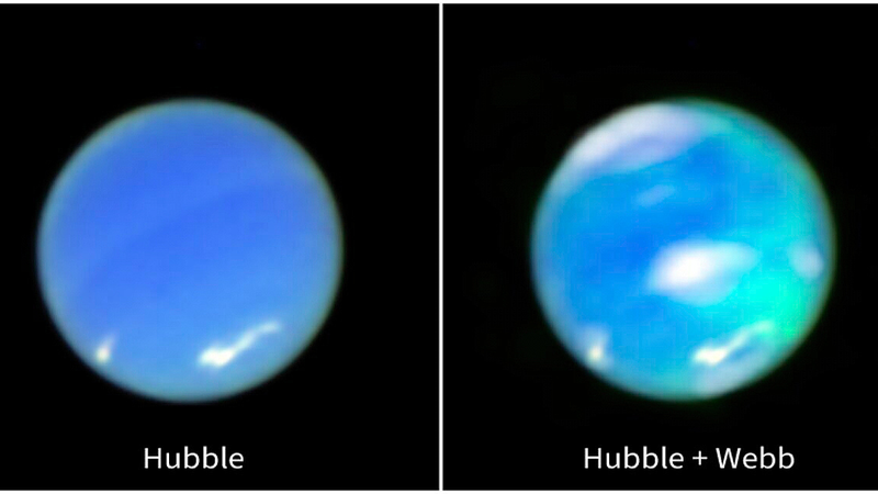 Neptune’s Shimmering Auroras Revealed by Webb Telescope