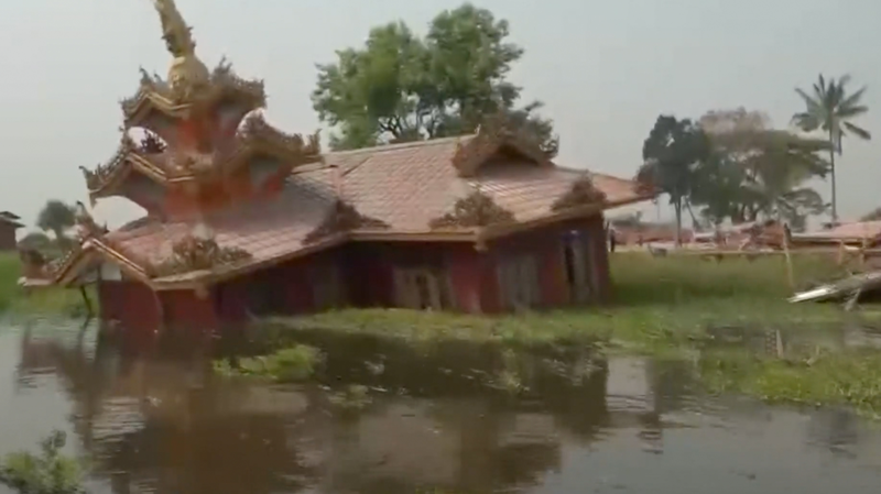 7_9_Quake_Shakes_Myanmar_s_Inle_Lake_Region__Damaging_Iconic_Pagoda video poster
