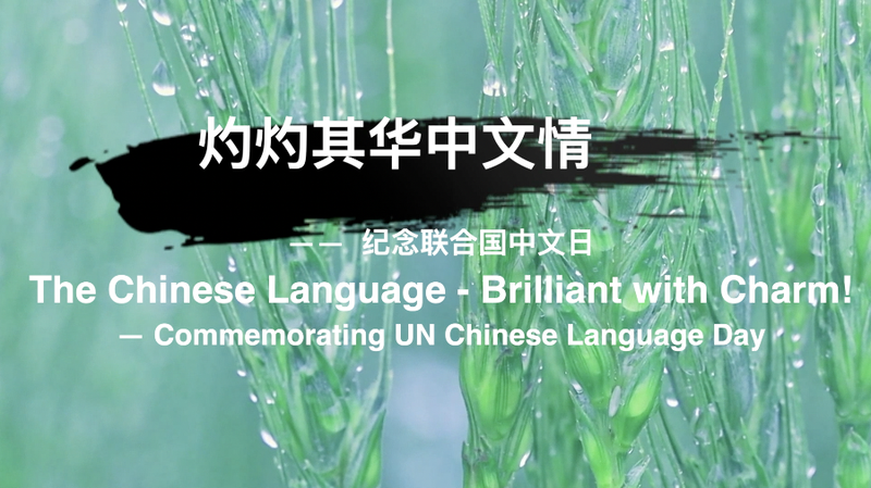Song__Brilliant_with_Charm___Marks_15th_UN_Chinese_Language_Day_poster - My Global News: Voices of a New Era Song__Brilliant_with_Charm___Marks_15th_UN_Chinese_Language_Day video poster