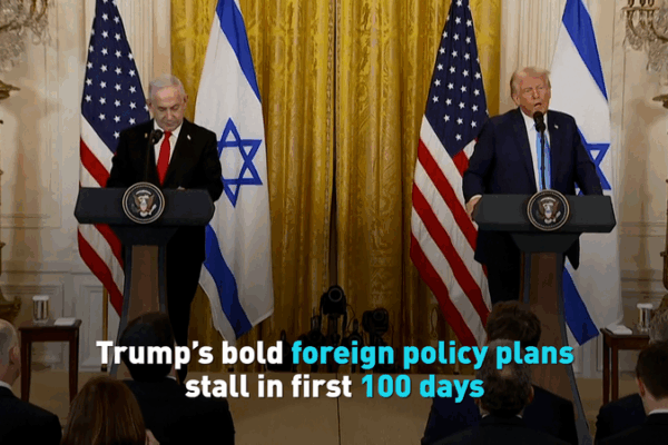 Trump’s bold foreign policy stalls in first 100 days Trump_s_bold_foreign_policy_stalls_in_first_100_days video poster
