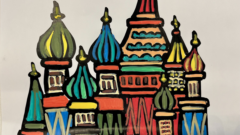 NL48EARDE2EUV73PMQQ3 - My Global News: Voices of a New Era American Reporter Robbie Paints St. Basil’s Cathedral’s Cultural Heartbeat video poster