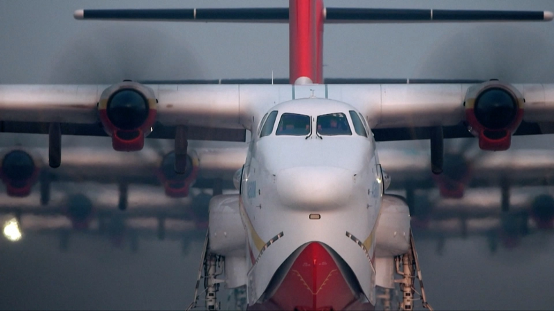 Chinese Mainland’s AG600 Amphibious Aircraft Passes Crosswind Tests Chinese Mainland’s AG600 Amphibious Aircraft Passes Crosswind Tests video poster
