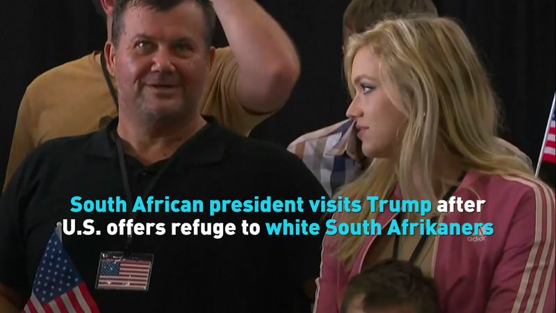 South_African_President_Visits_White_House_Amid_Refugee_Ruling video poster