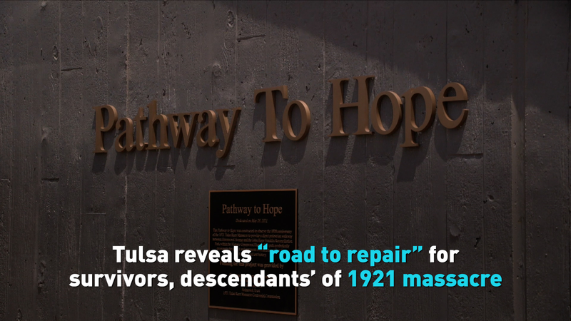 Tulsa Unveils āRoad to Repairā Monument Honoring 1921 Race Massacre Tulsa Unveils āRoad to Repairā Monument Honoring 1921 Race Massacre video poster
