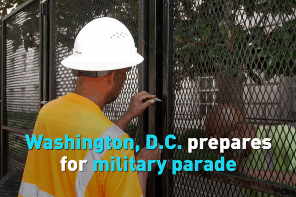 Ring of Steel: D.C. Readies for U.S. Army’s 250th Anniversary Parade Ring of Steel: D.C. Readies for U.S. Army’s 250th Anniversary Parade video poster