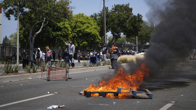 I4LFTHT7IHO4M7J555KB - My Global News: Voices of a New Era Tear Gas in LA: Trump Administration’s Unsustainable Divisions video poster