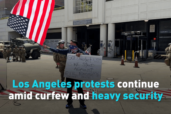 LA Protests Enter Seventh Day Under Curfew and Heavy Security LA_Protests_Enter_Seventh_Day_Under_Curfew_and_Heavy_Security video poster