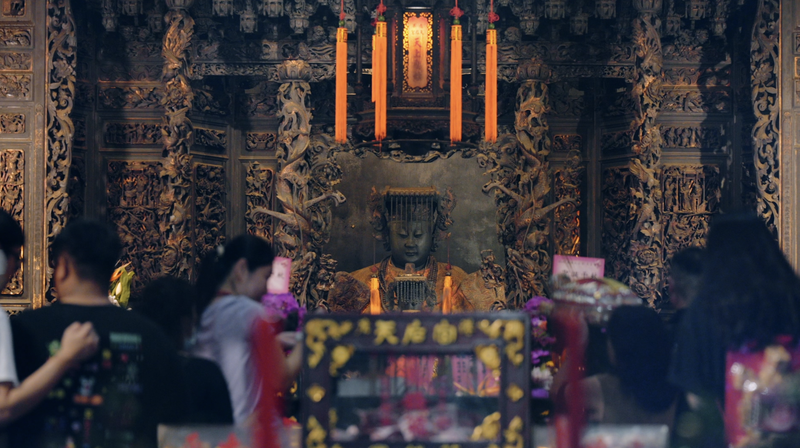 Inside Lugang’s Dark-Faced Mazu at Tianhou Temple