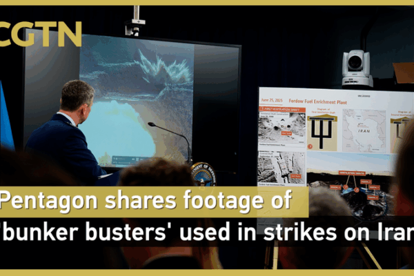Pentagon Releases Footage of GBU-57 Bunker Busters in June 22 Iran Strikes Pentagon_Releases_Footage_of_GBU_57_Bunker_Busters_in_June_22_Iran_Strikes video poster