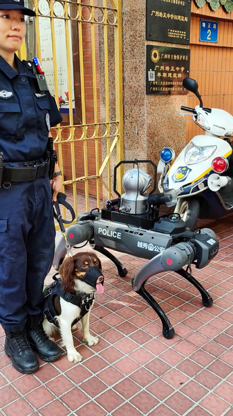 Real_vs__Robotic__Police_Dog_Meets_Patrol_Robot_at_Gaokao_poster - My Global News: Voices of a New Era Real_vs__Robotic__Police_Dog_Meets_Patrol_Robot_at_Gaokao video poster