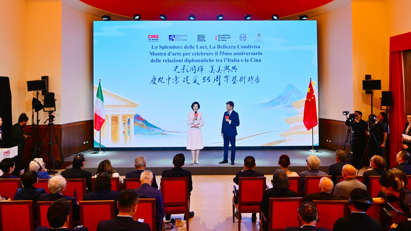 Rome Hosts Art Exhibit Celebrating 55 Years of China-Italy Ties Rome_Hosts_Art_Exhibit_Celebrating_55_Years_of_China_Italy_Ties