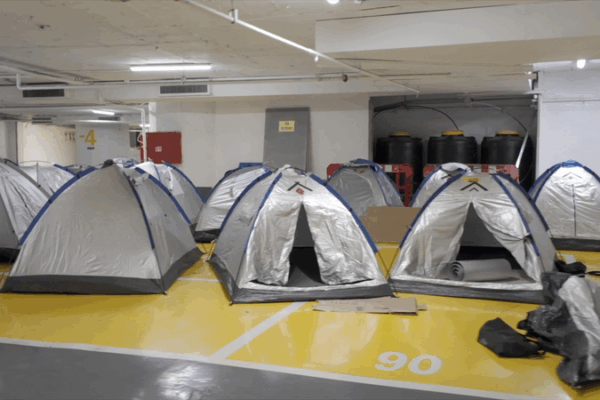 Tel Aviv Parking Lot Becomes Underground Shelter After Iran Strikes Tel_Aviv_Parking_Lot_Becomes_Underground_Shelter_After_Iran_Strikes video poster