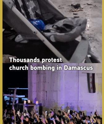 Thousands Protest After Deadly Damascus Church Bombing Thousands_Protest_After_Deadly_Damascus_Church_Bombing video poster