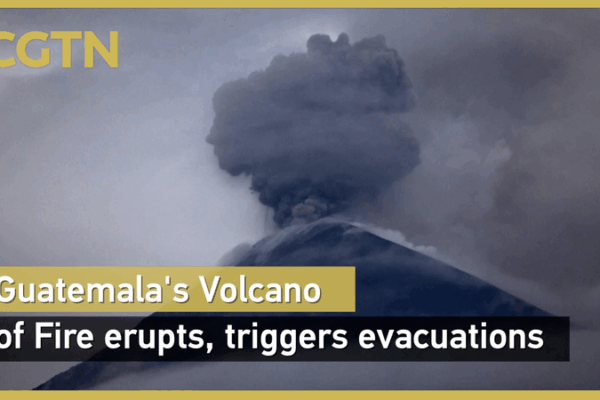Guatemala’s Volcano of Fire Erupts, Over 500 Evacuated Guatemala’s Volcano of Fire Erupts, Over 500 Evacuated video poster