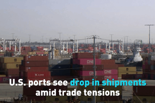 U.S. Ports Reel as Container Shipments Dip Amid Trade Tensions U_S__Ports_Reel_as_Container_Shipments_Dip_Amid_Trade_Tensions video poster