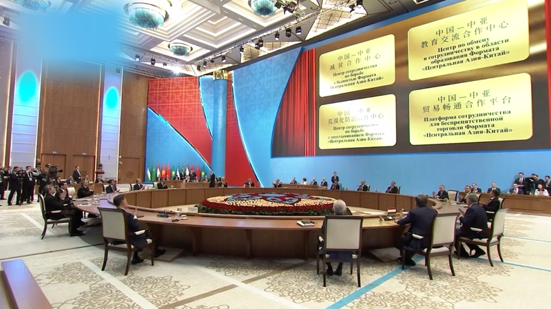 Xi_and_Central_Asian_Leaders_Unveil_Cooperation_Centers_in_Astana video poster