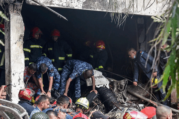 Bangladesh Air Force Jet Crashes into Dhaka School Campus, Killing 19 Bangladesh_Air_Force_Jet_Crashes_into_Dhaka_School_Campus__Killing_19 video poster