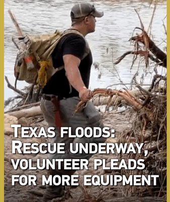 Central Texas Floods: Volunteers Plead for More Gear as Search Continues Central_Texas_Floods__Volunteers_Plead_for_More_Gear_as_Search_Continues video poster