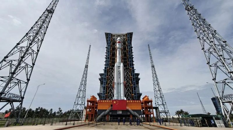 Long March-7 Rolls Out Tianzhou-9 for Critical Space Station Resupply Long_March_7_Rolls_Out_Tianzhou_9_for_Critical_Space_Station_Resupply