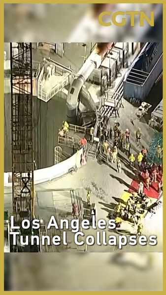 Los Angeles Tunnel Collapse May Have Trapped 15 Workers Los_Angeles_Tunnel_Collapse_May_Have_Trapped_15_Workers video poster