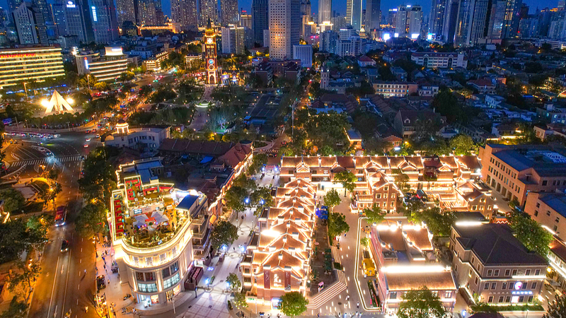 Tianjin’s Five Great Avenues Glow at Night as Minyuan 1920 Block Opens Tianjin’s Five Great Avenues Glow at Night as Minyuan 1920 Block Opens