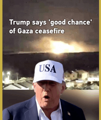 Trump Sees ‘Good Chance’ for Gaza Ceasefire Trump_Sees__Good_Chance__for_Gaza_Ceasefire video poster