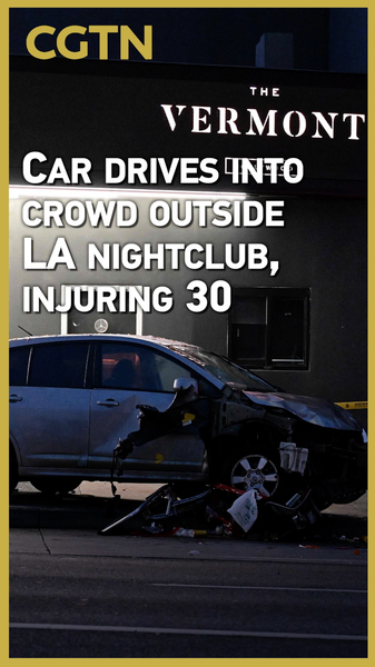 Vehicle Plows Into Crowd Outside LA Nightclub, Injuring 30 Vehicle_Plows_Into_Crowd_Outside_LA_Nightclub__Injuring_30 video poster