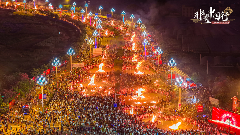 Yi_Torch_Festival_Ignites_Xichang_with_Fire_and_Culture