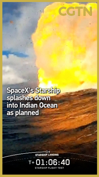 SpaceX’s Starship Splashes Down in Indian Ocean After 10th Test Flight video poster