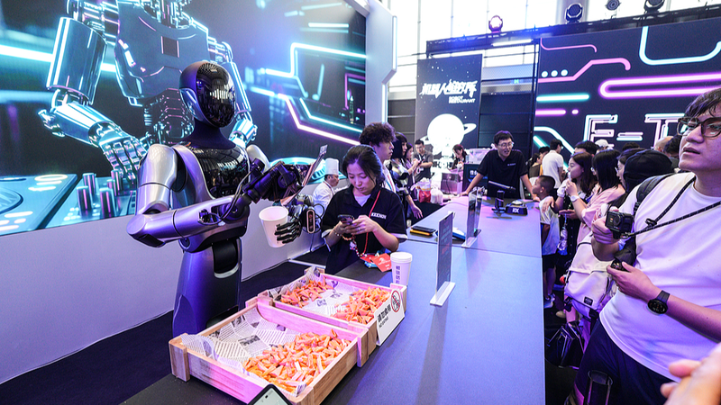 BU1DZFNA7H5HSP3A4WS1 - My Global News: Voices of a New Era Inside Beijing’s World Robot Conference: AI Companions and Robot-Run Restaurant video poster