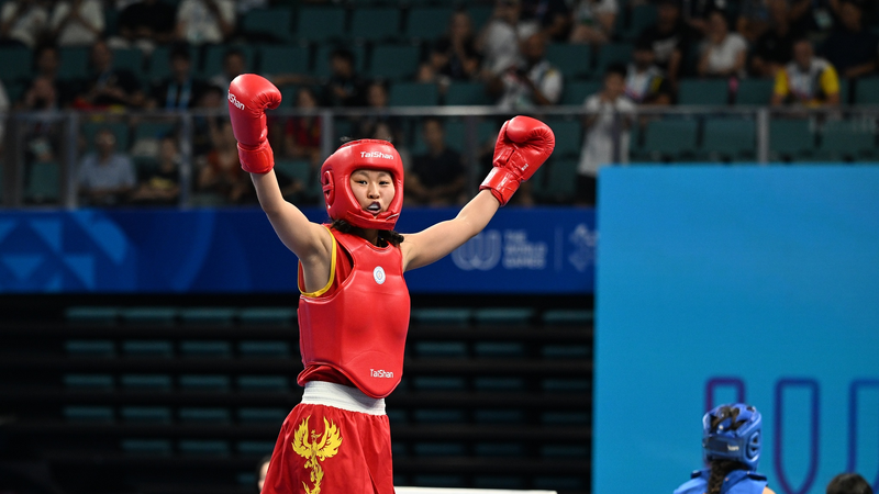 Chinese mainland wins three golds in wushu sanda at Chengdu World Games Chinese_mainland_wins_three_golds_in_wushu_sanda_at_Chengdu_World_Games