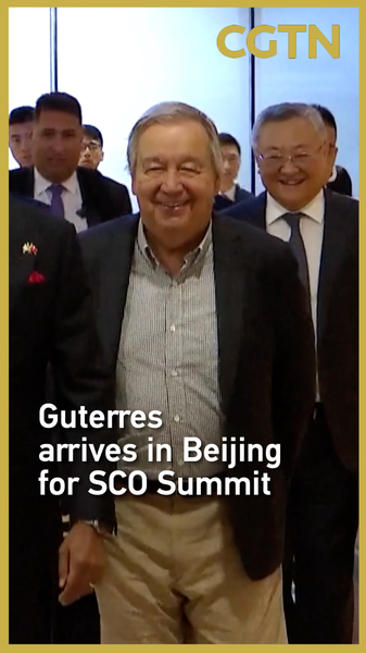 Guterres_Touches_Down_in_Beijing_Ahead_of_SCO_Tianjin_Summit video poster