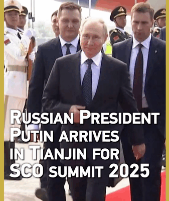 Putin Touches Down in Tianjin for SCO Summit Putin_Touches_Down_in_Tianjin_for_SCO_Summit video poster