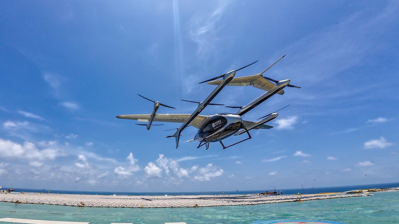 Chinese mainland’s 2-Tonne eVTOL Completes First Offshore Delivery